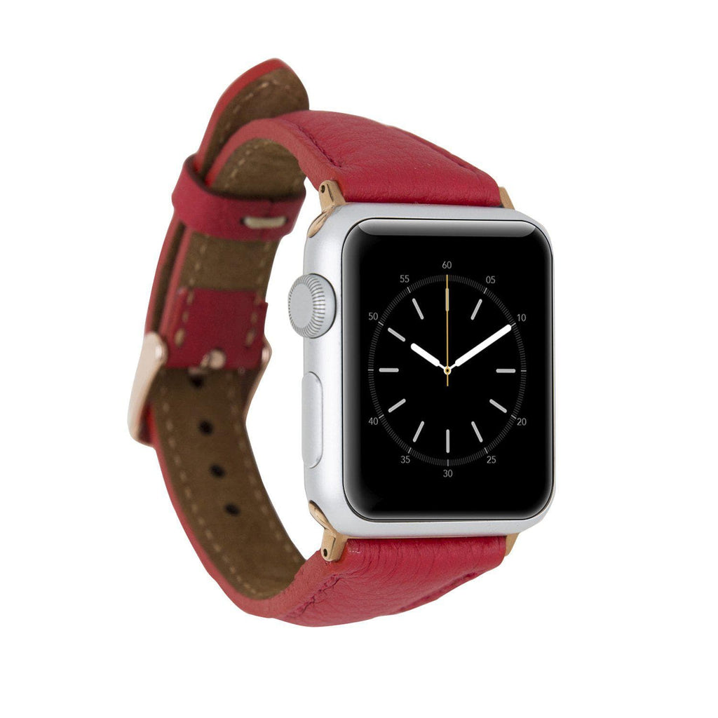 Leather Apple Watch Bands - Clasic Slim Style-5