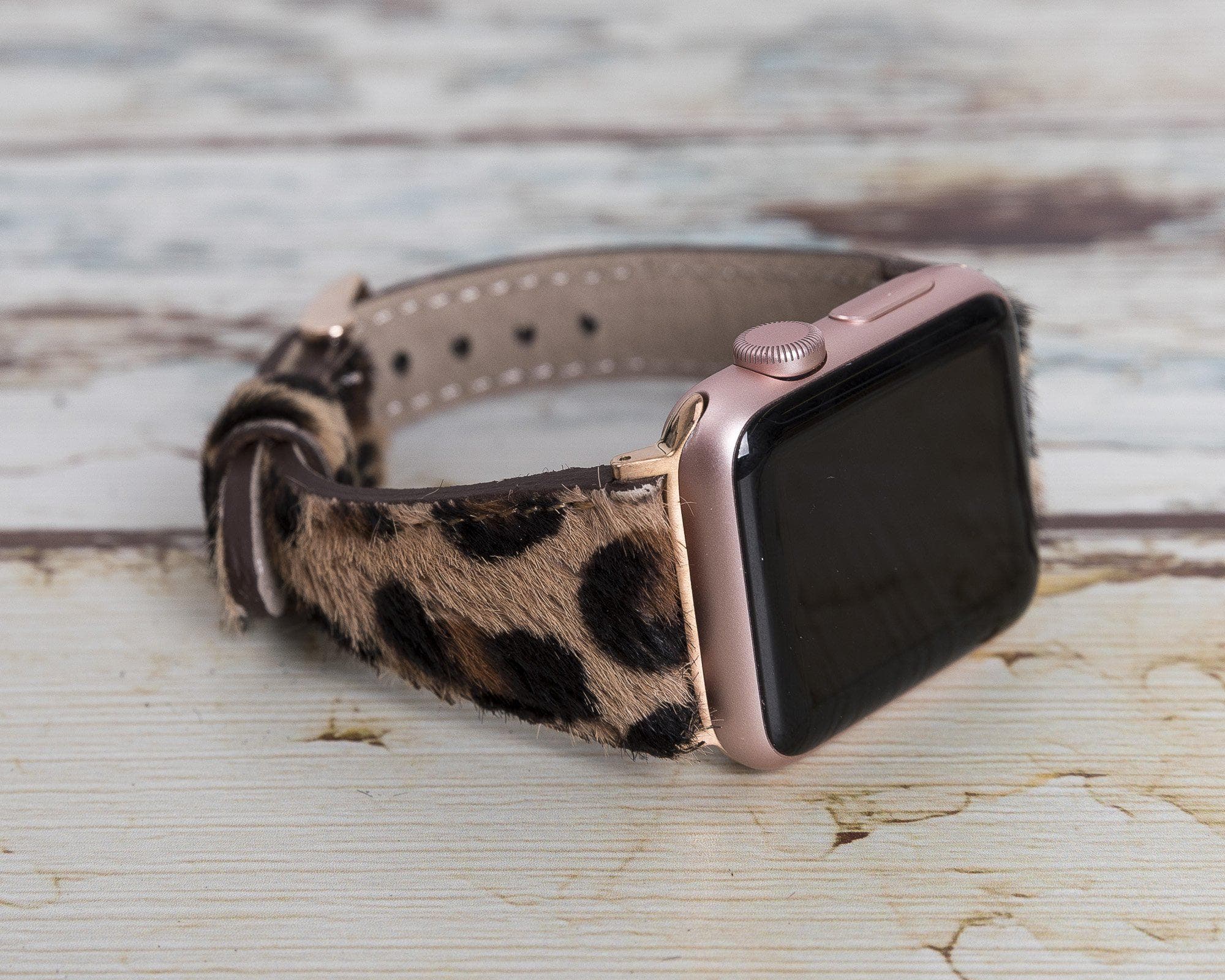 Leather Apple Watch Bands - Clasic Slim Style-9
