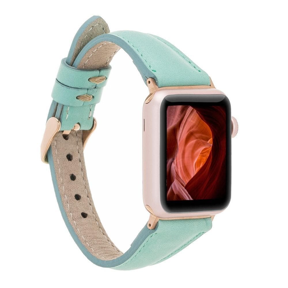 Leather Apple Watch Bands - Clasic Slim Style-0